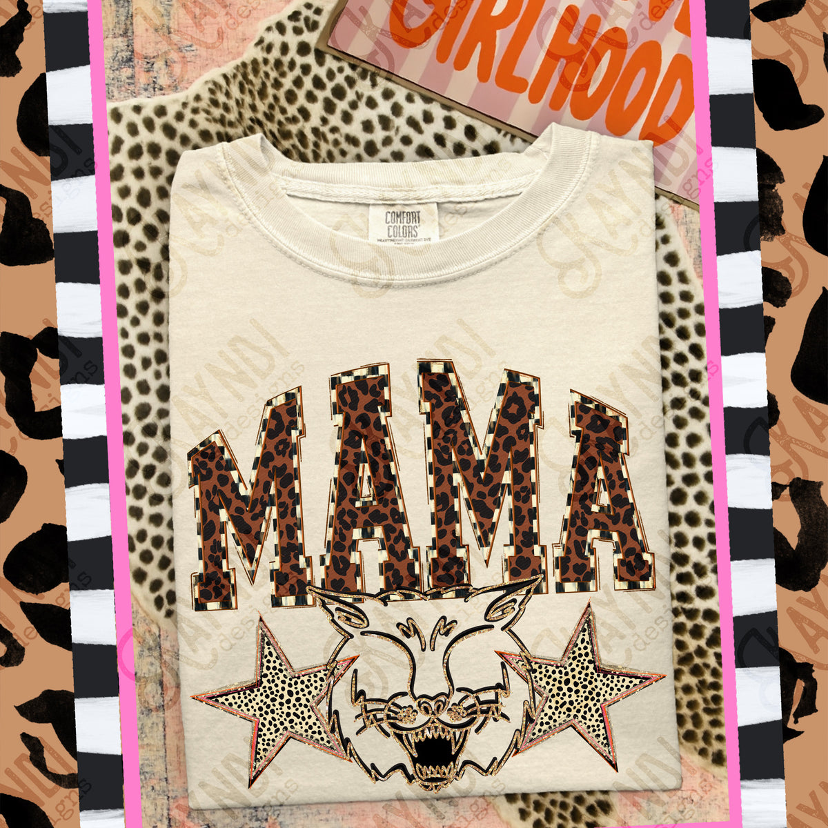 Mama Bob Cats Mascot (Kayndi) DTF Transfer