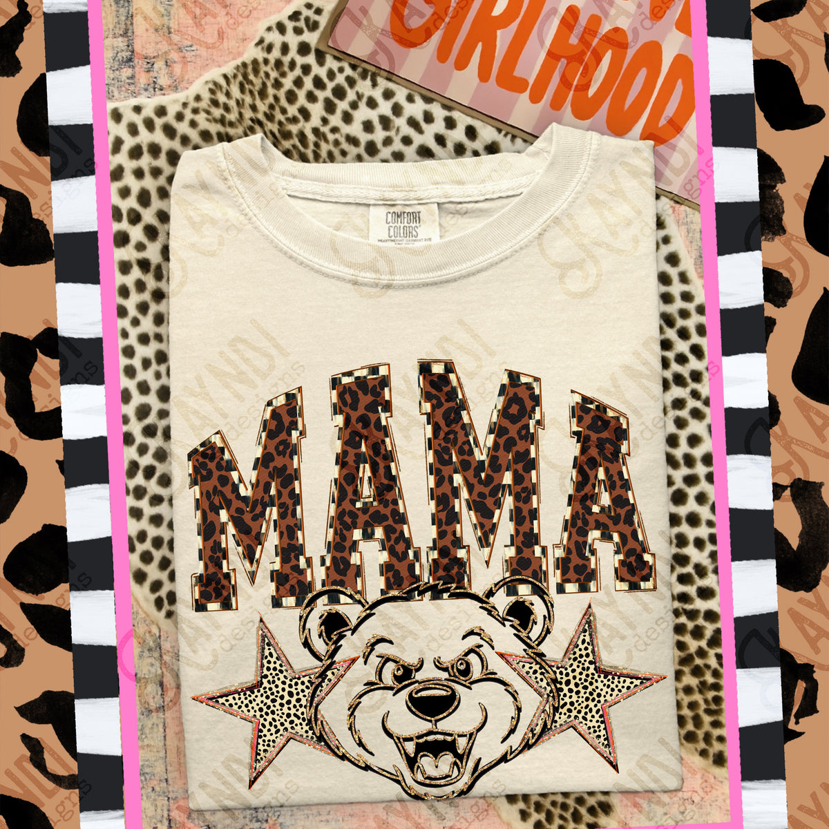 Mama Bruins Mascot (Kayndi) DTF Transfer