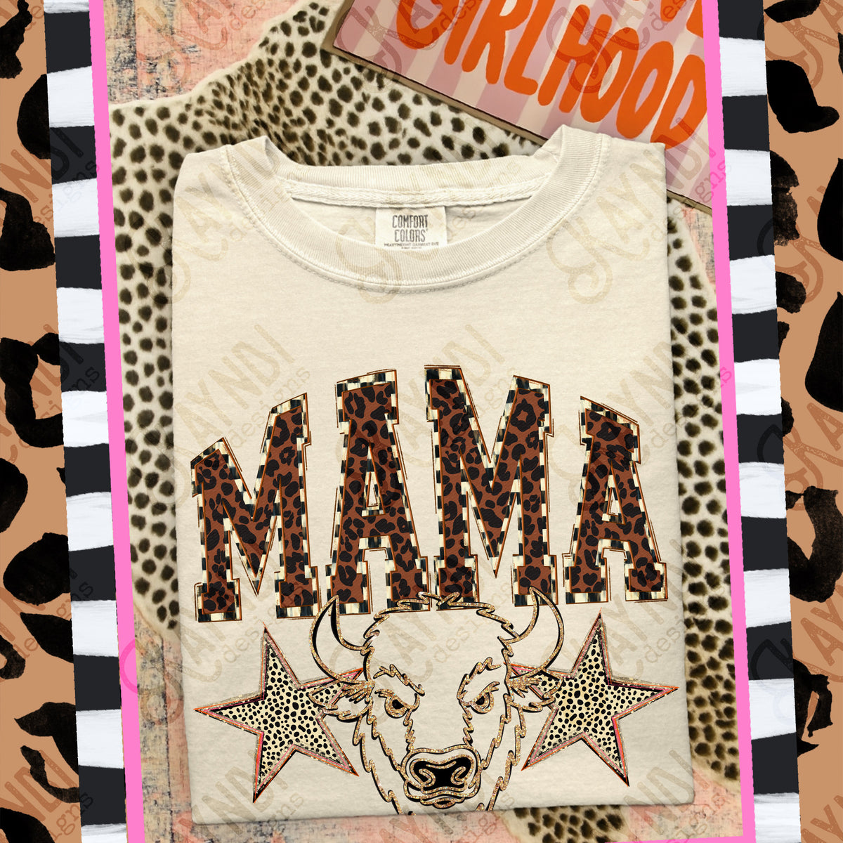 Mama Buffalo Mascot (Kayndi) DTF Transfer