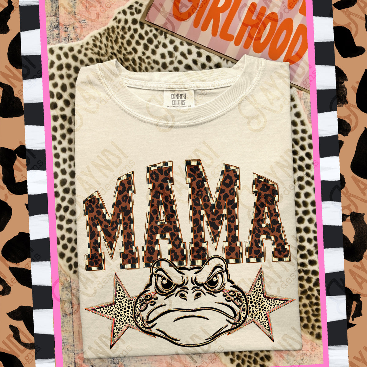 Mama Bullfrogs Mascot (Kayndi) DTF Transfer
