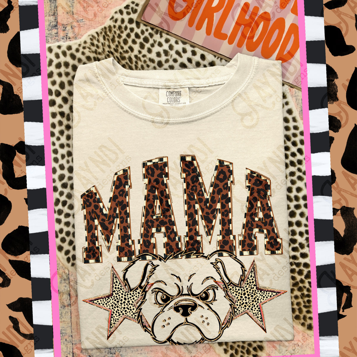 Mama Bullpups Mascot (Kayndi) DTF Transfer