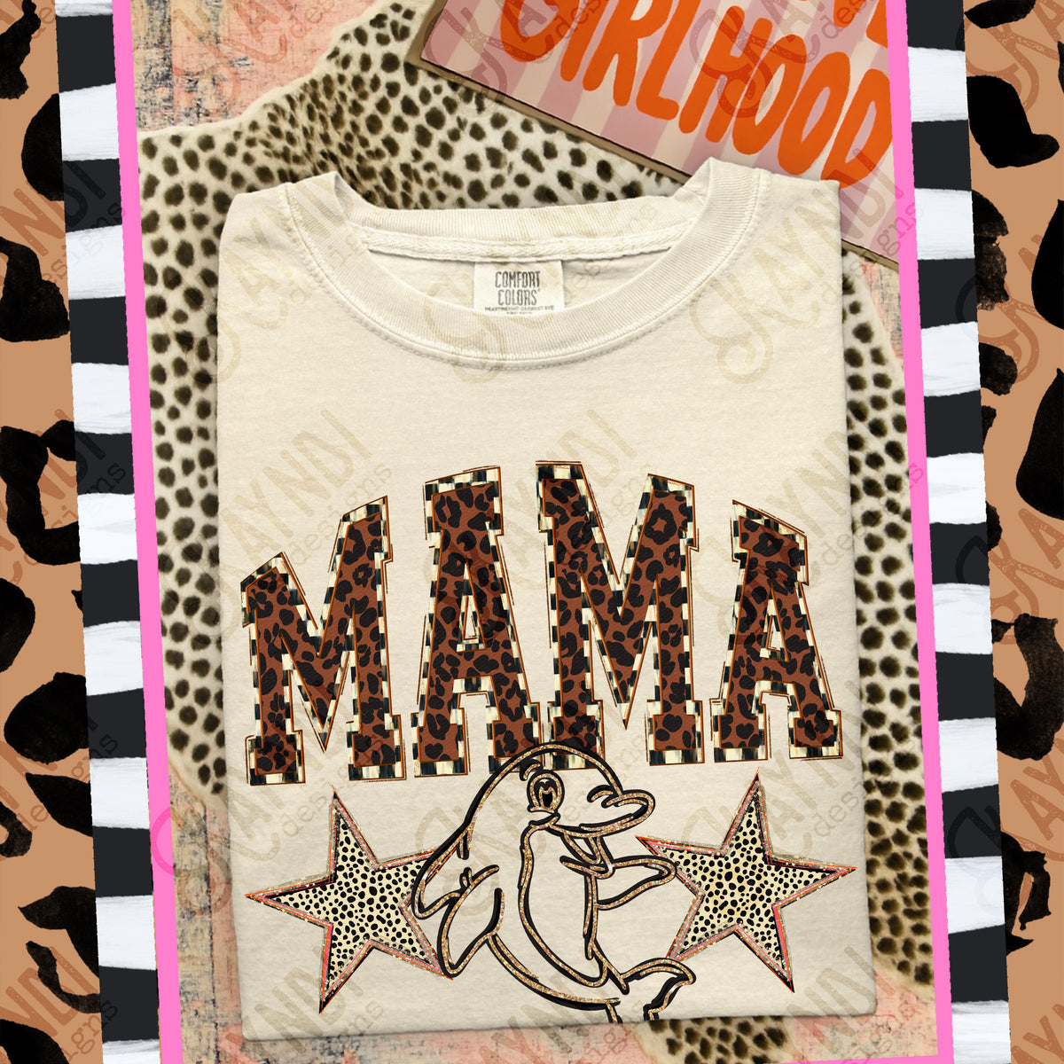 Mama dolphins Mascot (Kayndi) DTF Transfer