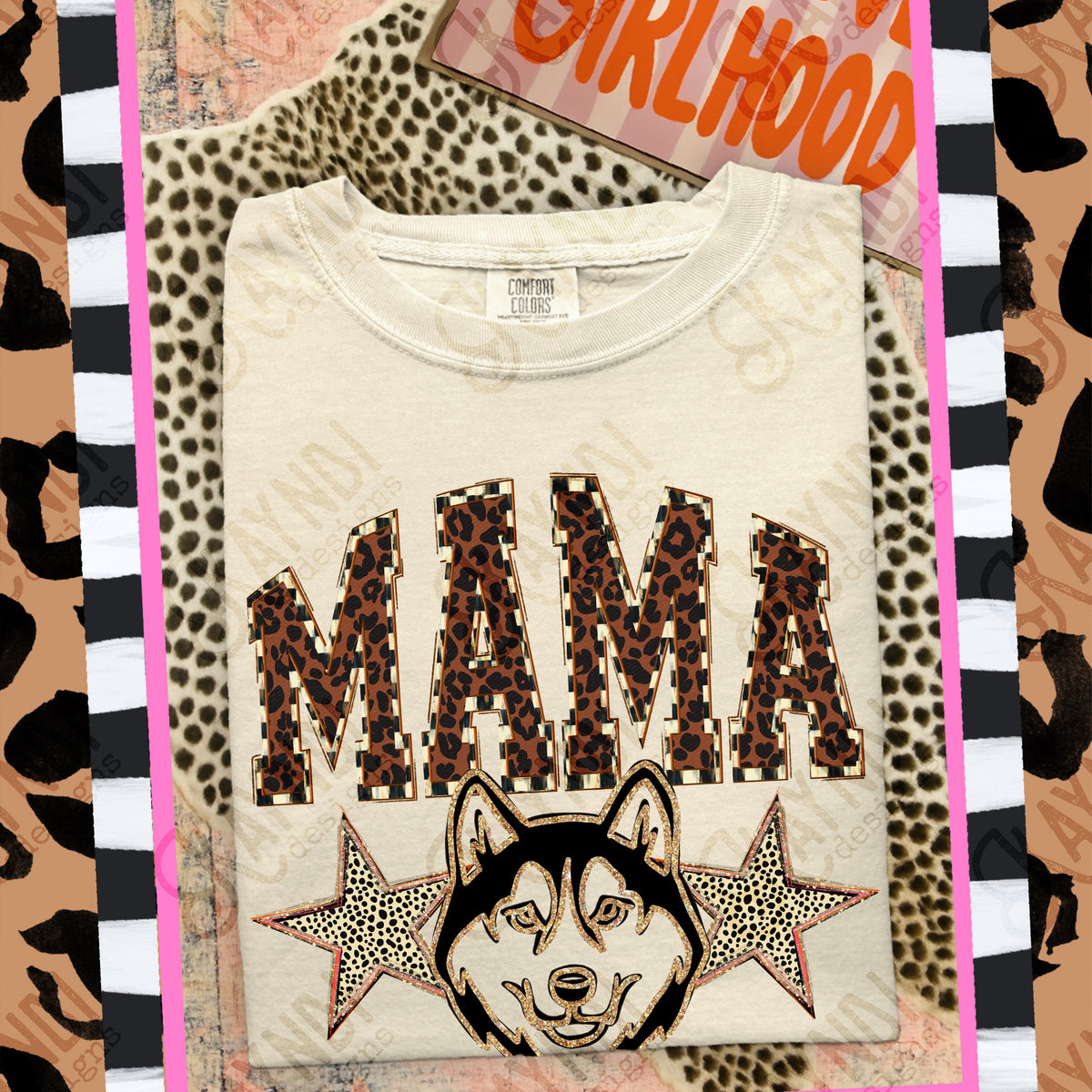 Mama huskies Mascot (Kayndi) DTF Transfer