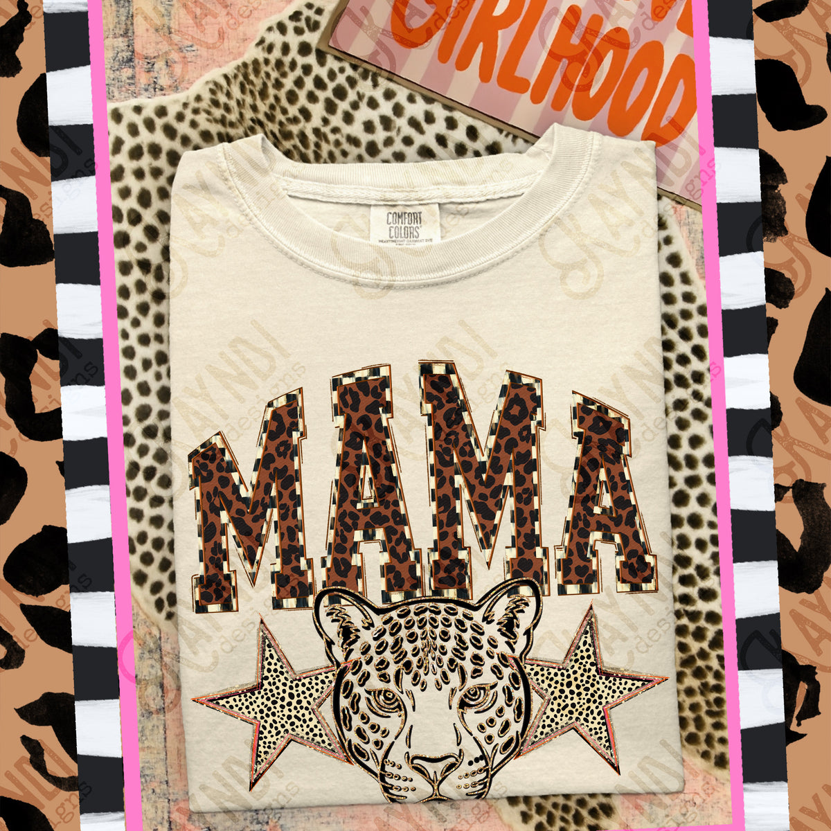 Mama leopards Mascot (Kayndi) DTF Transfer