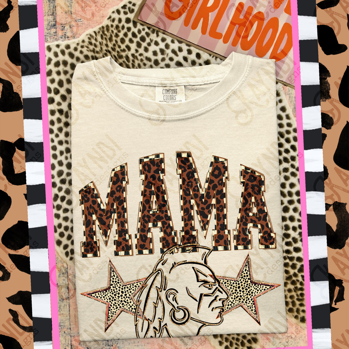 Mama mohawks Mascot (Kayndi) DTF Transfer