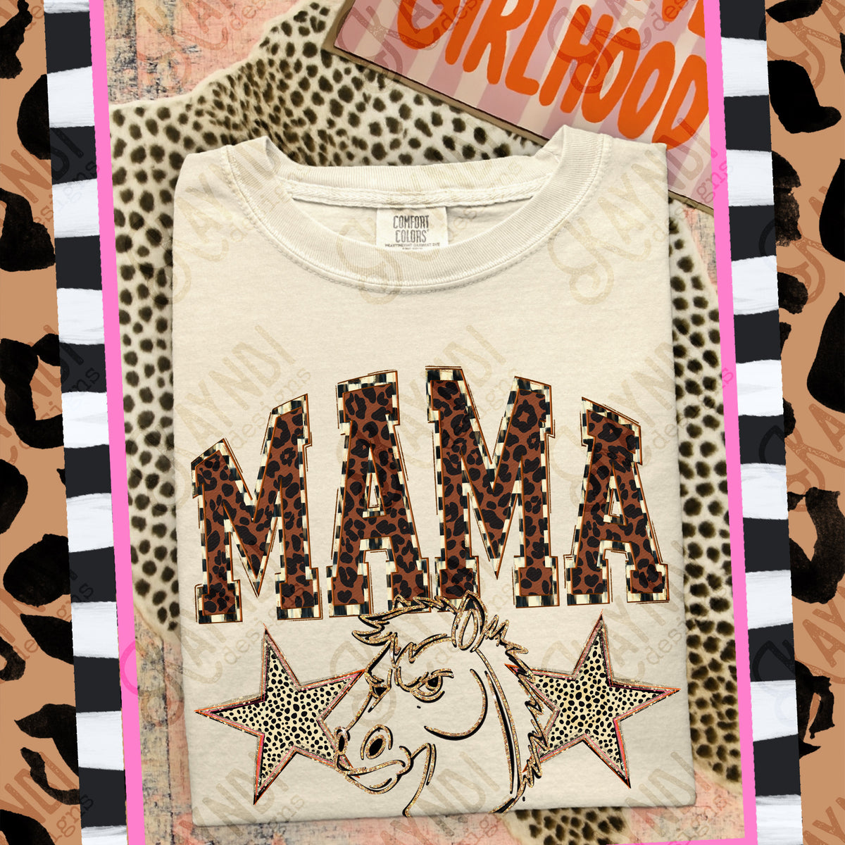 Mama mustangs Mascot (Kayndi) DTF Transfer