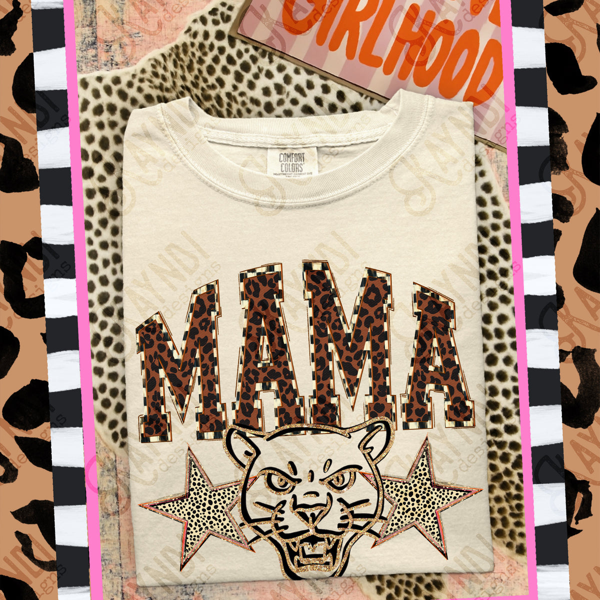 Mama panthers Mascot (Kayndi) DTF Transfer