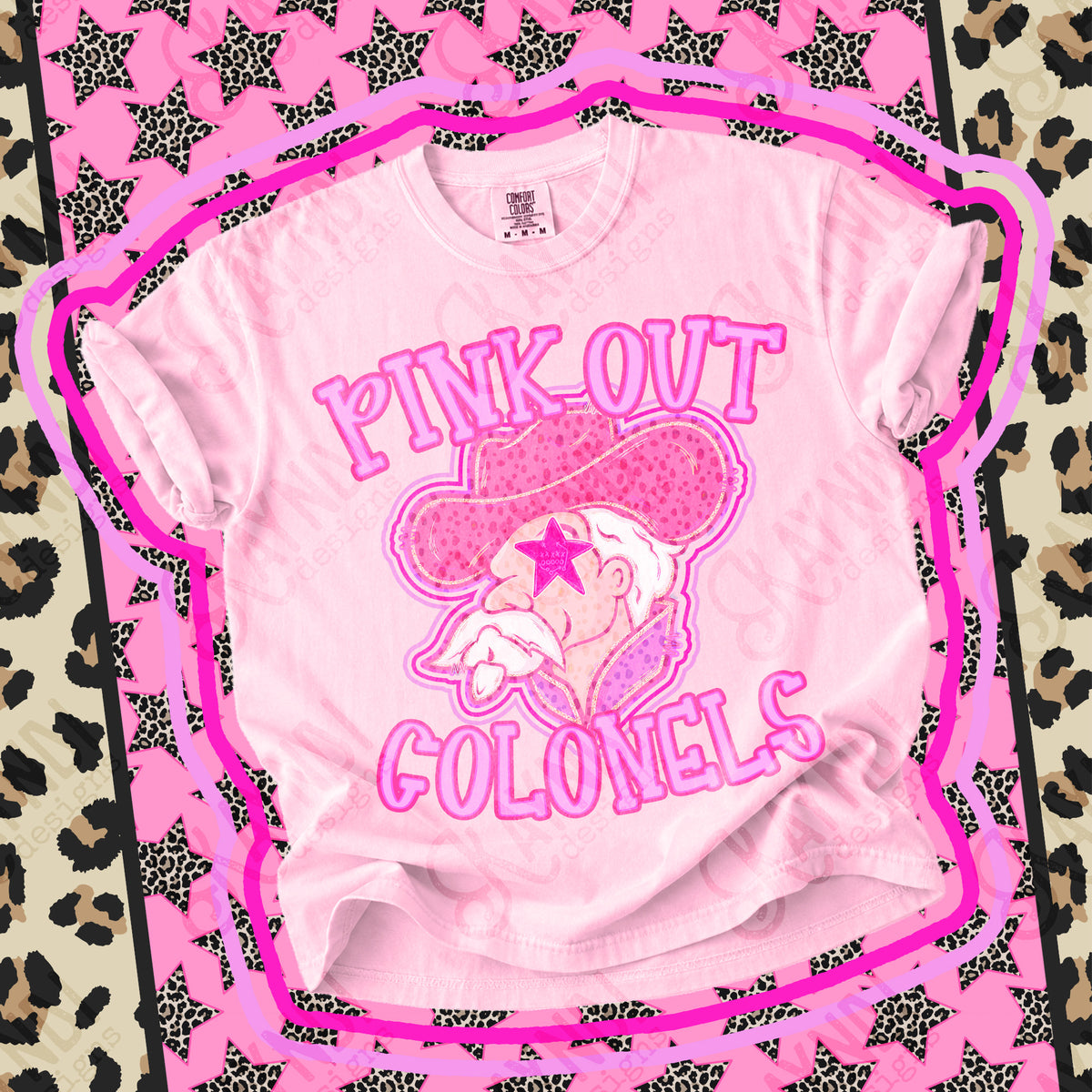 Pink out Colonels star eyes (Kayndi) DTF Transfer
