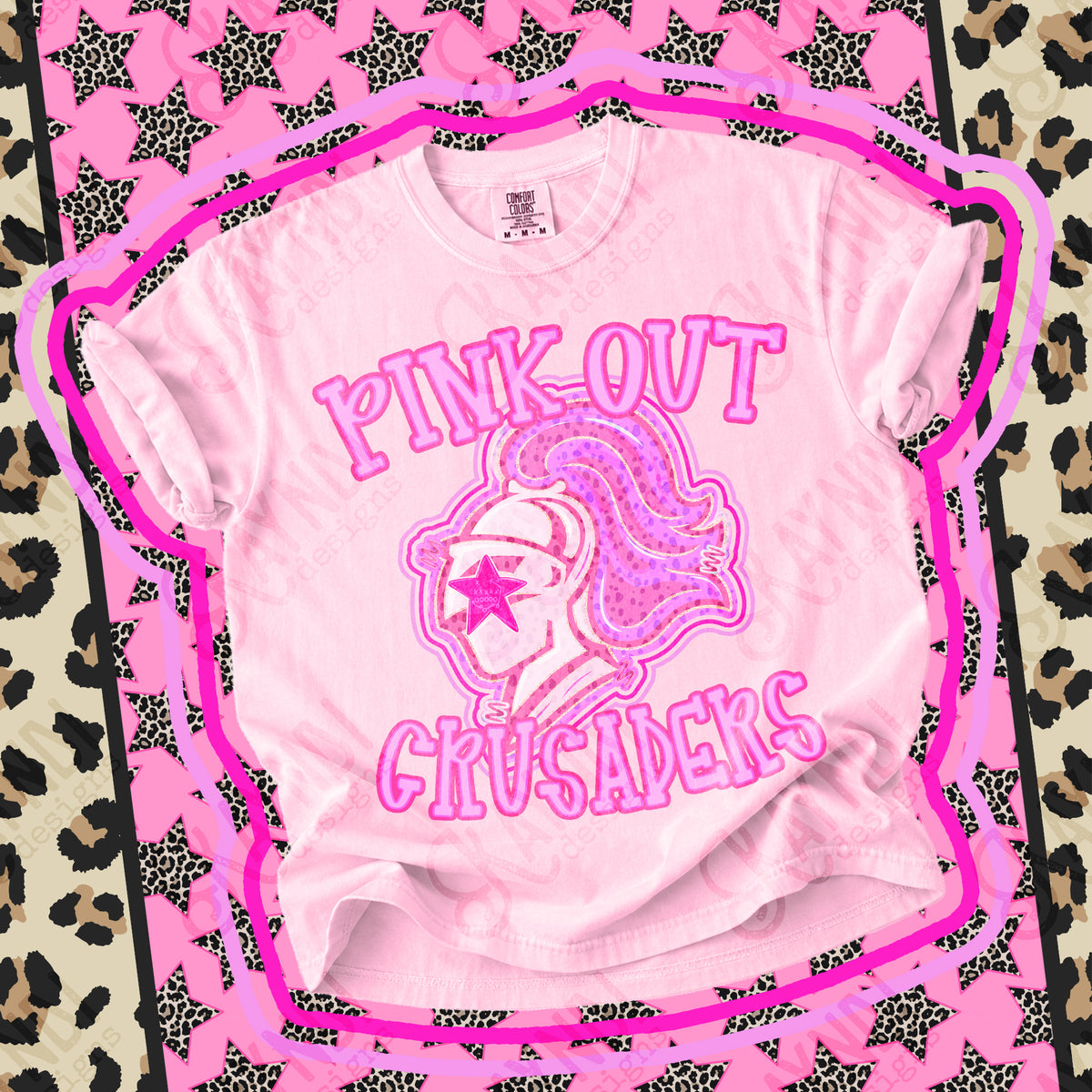 Pink out Crusaders star eyes (Kayndi) DTF Transfer