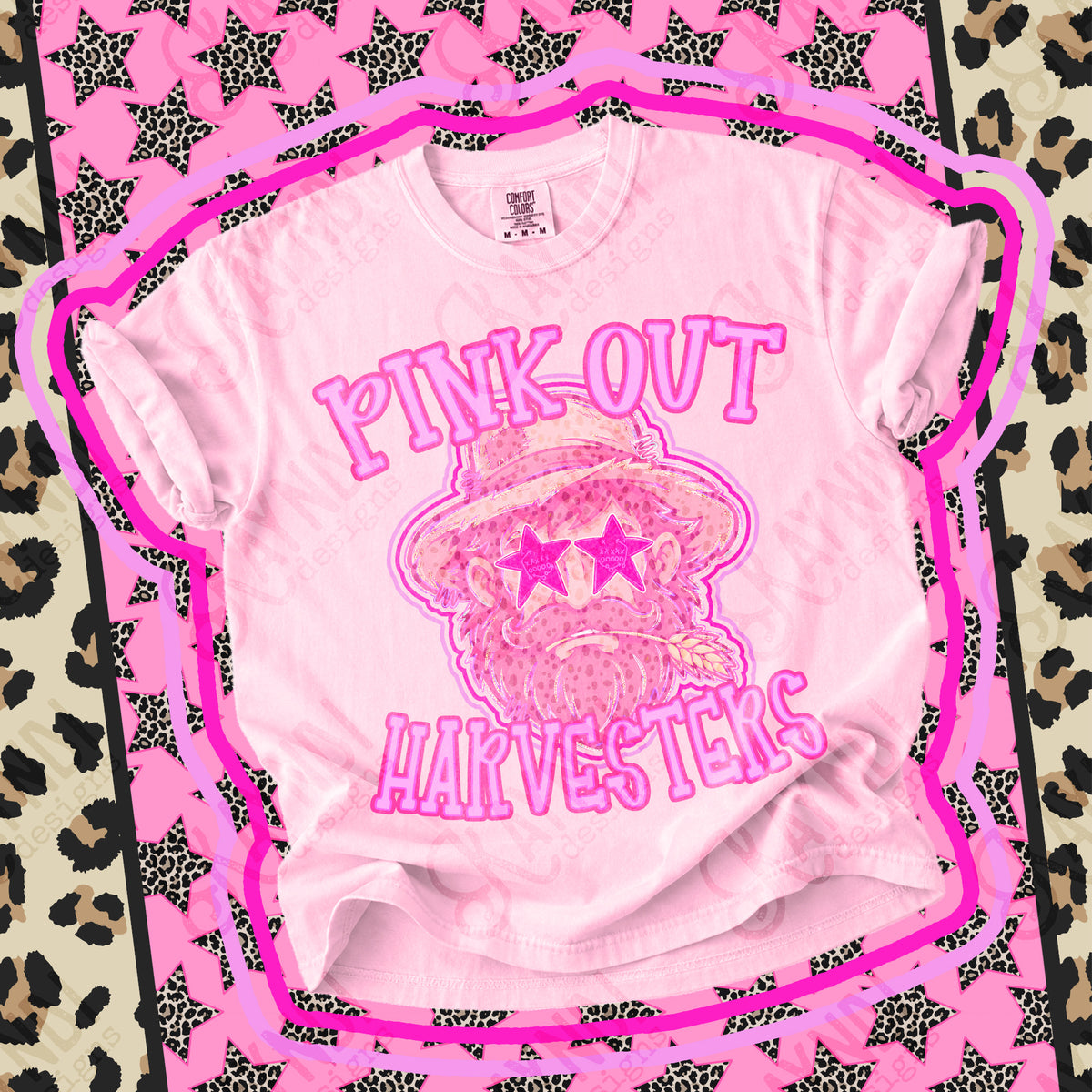 Pink out Harvesters star eyes (Kayndi) DTF Transfer