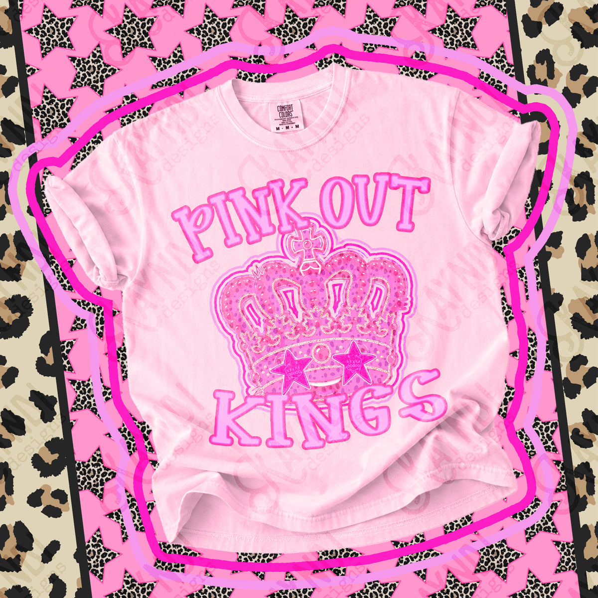 Pink out Kings star eyes (Kayndi) DTF Transfer