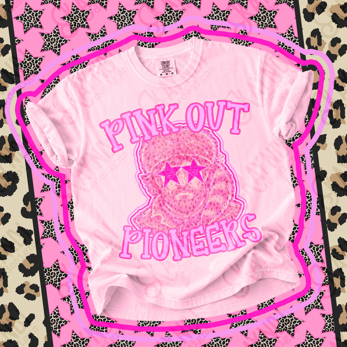 Pink out Pioneers star eyes (Kayndi) DTF Transfer