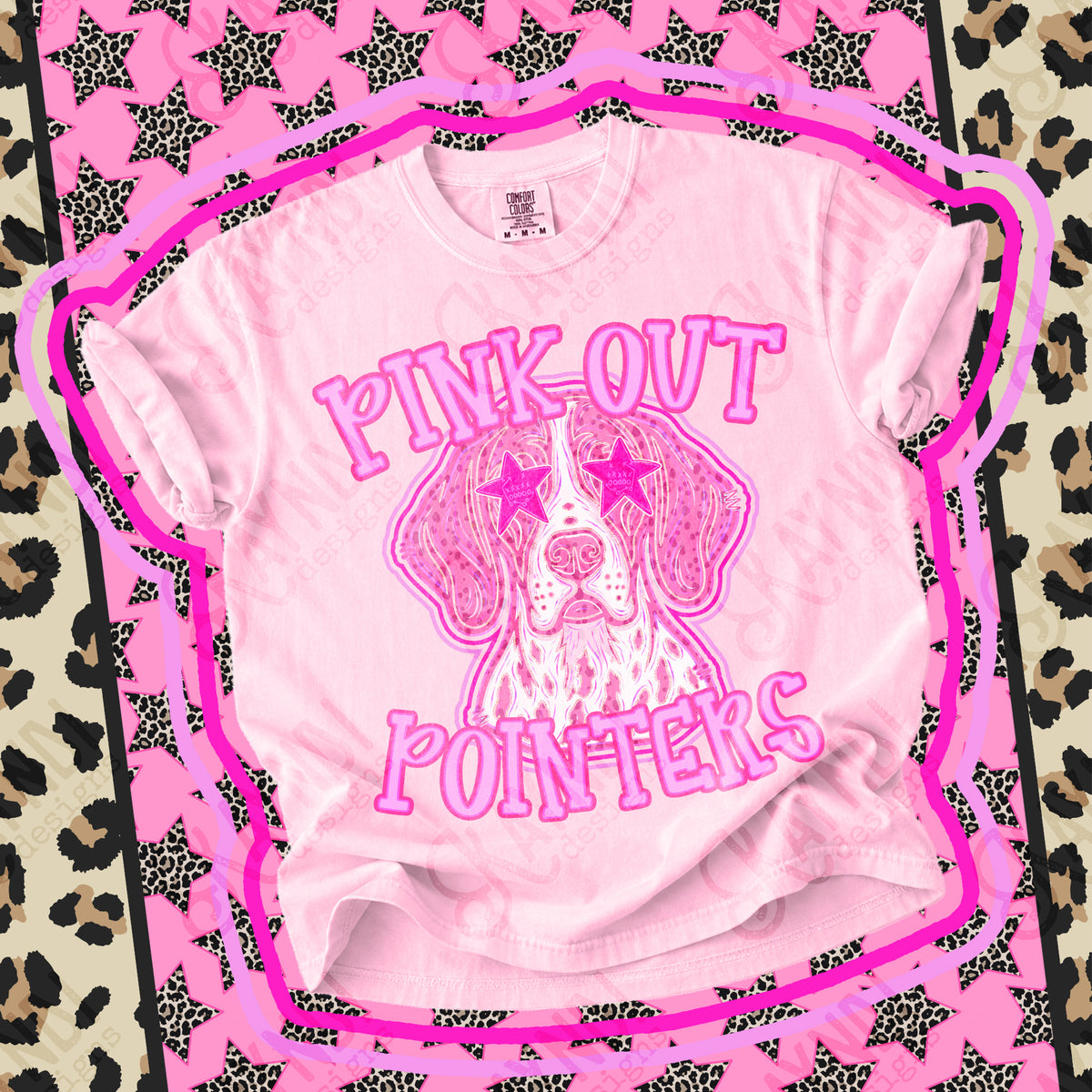 Pink out Pointers star eyes (Kayndi) DTF Transfer