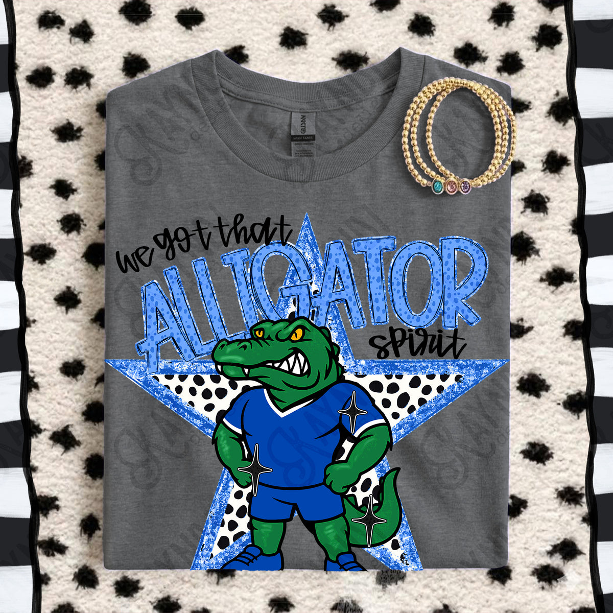 We got that Alligator spirit star BLUE (Kayndi) DTF Transfer