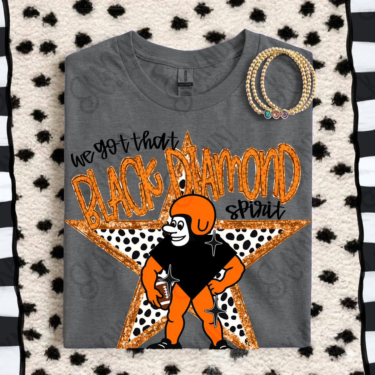We got that Black Diamond spirit star ORANGE (Kayndi) DTF Transfer
