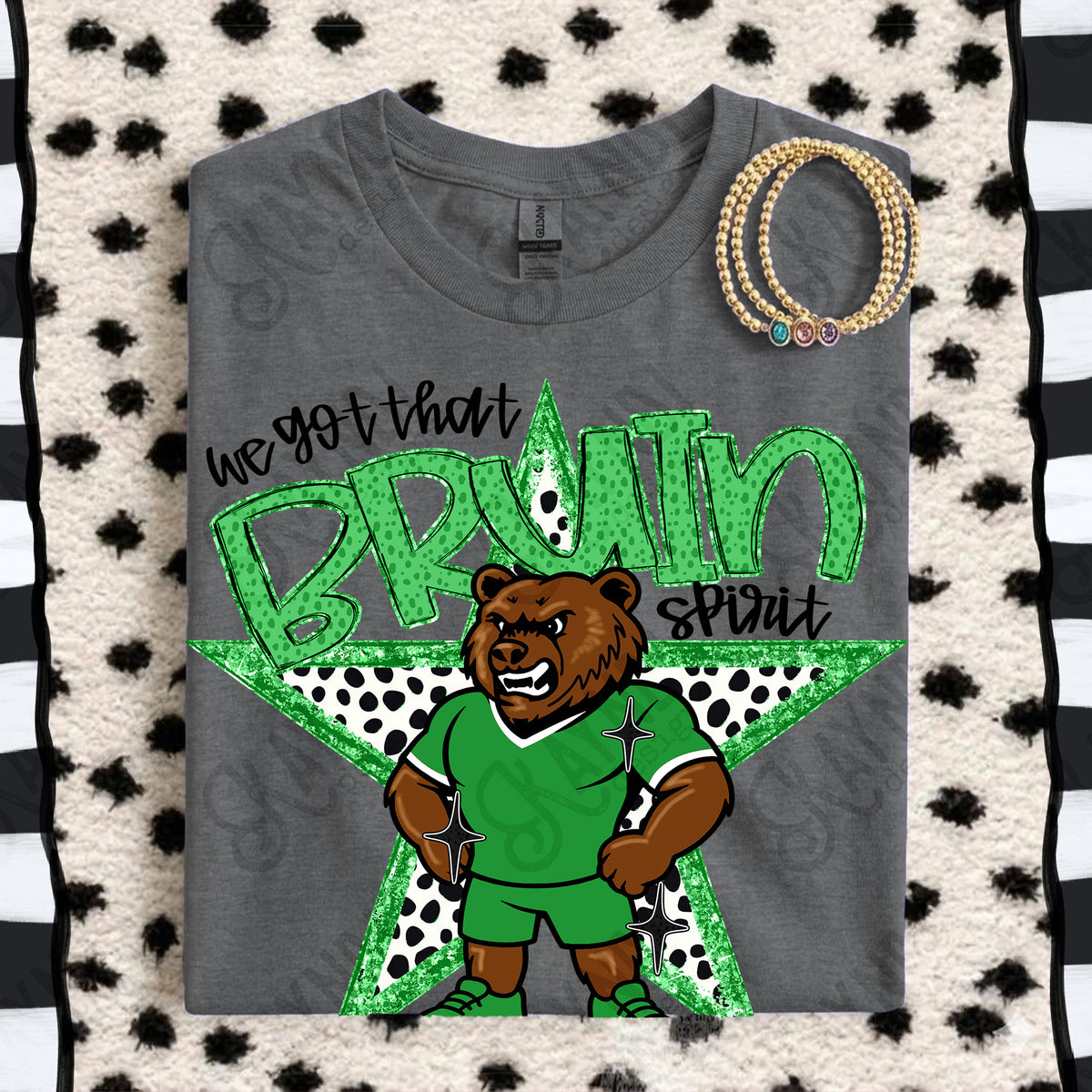 We got that Bruin spirit star GREEN (Kayndi) DTF Transfer