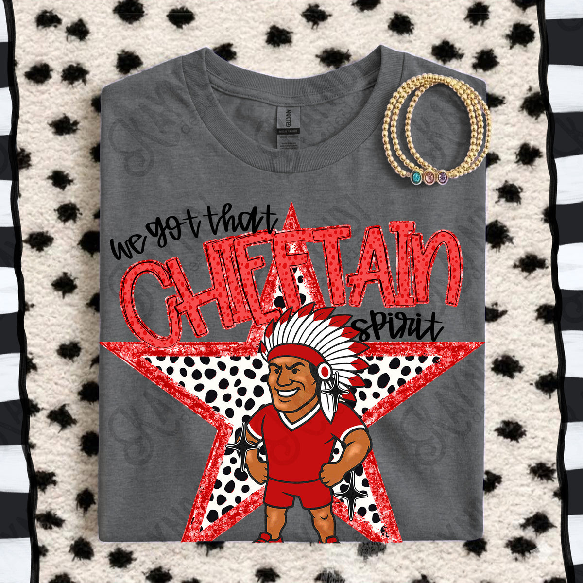 We got that Chieftain spirit star RED (Kayndi) DTF Transfer
