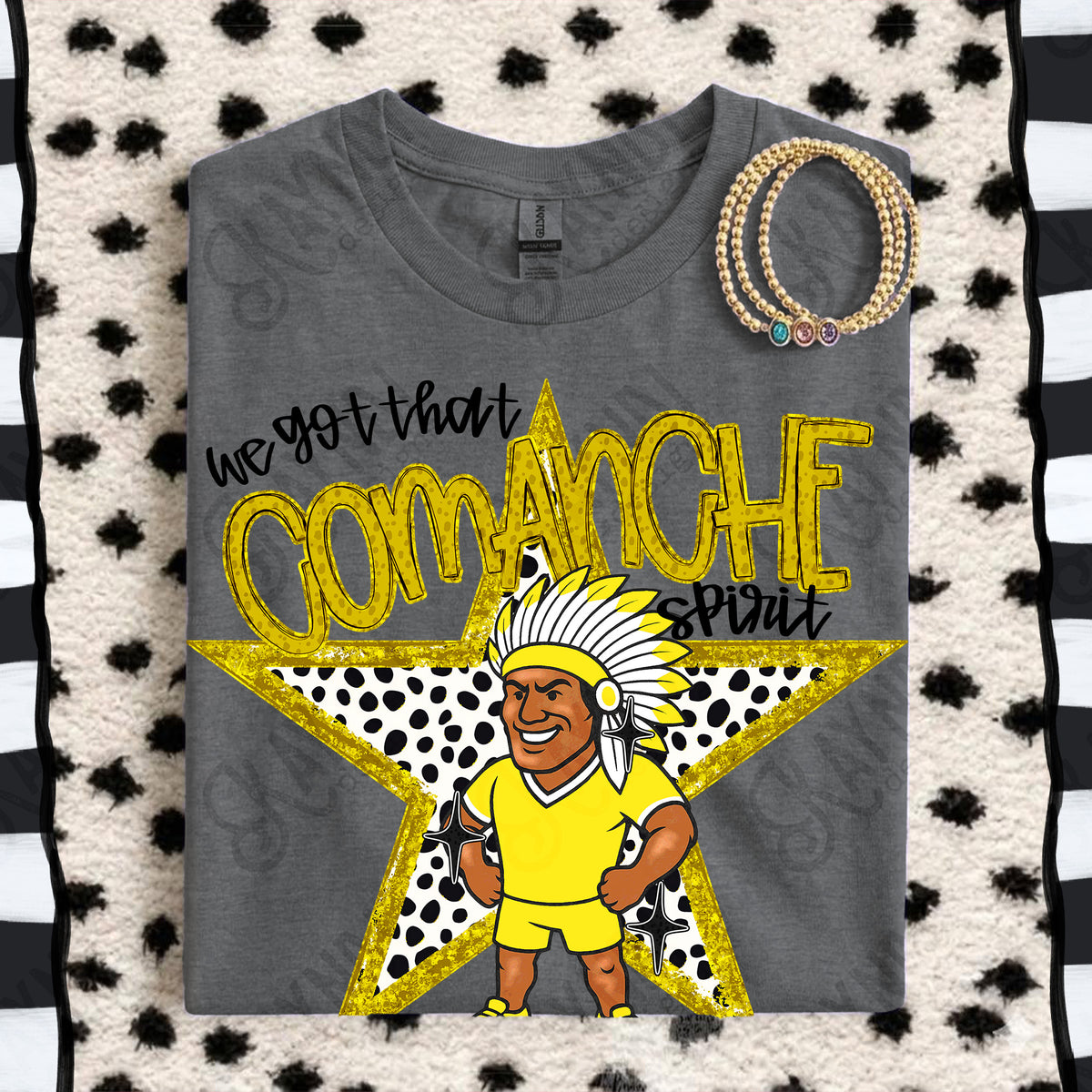 We got that Comanche spirit star YELLOW (Kayndi) DTF Transfer