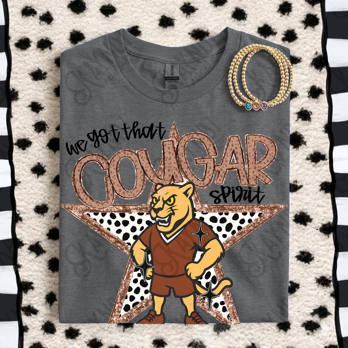 We got that Cougar spirit star BROWN (Kayndi) DTF Transfer