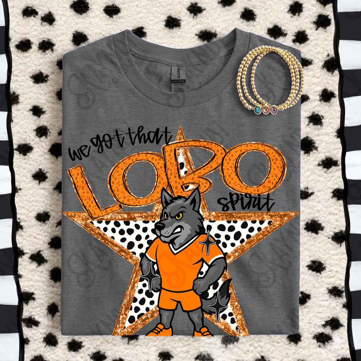 We got that Lobo spirit star ORANGE (Kayndi) DTF Transfer