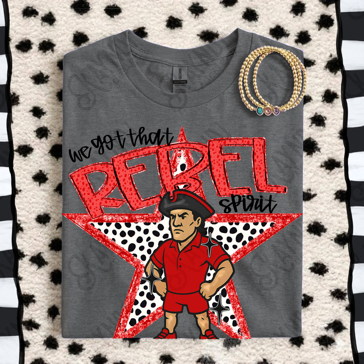 We got that Rebel spirit star RED (Kayndi) DTF Transfer