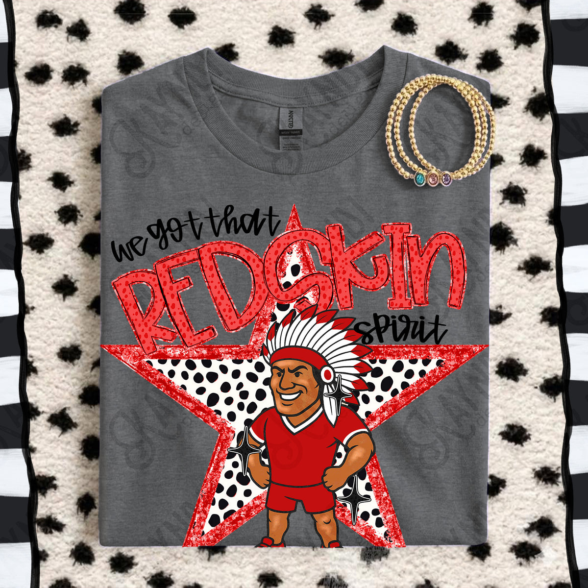 We got that Redskin spirit star RED (Kayndi) DTF Transfer