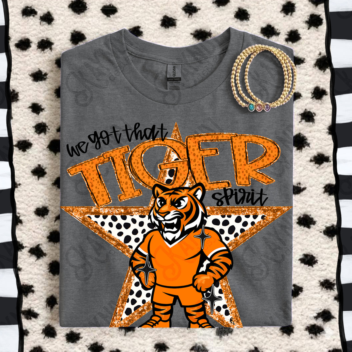 We got that Tiger spirit star ORANGE (Kayndi) DTF Transfer