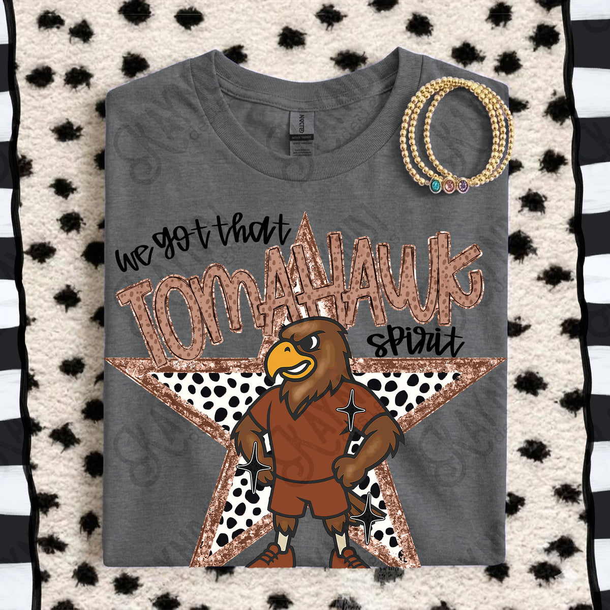 We got that Tomahawk spirit star BROWN (Kayndi) DTF Transfer