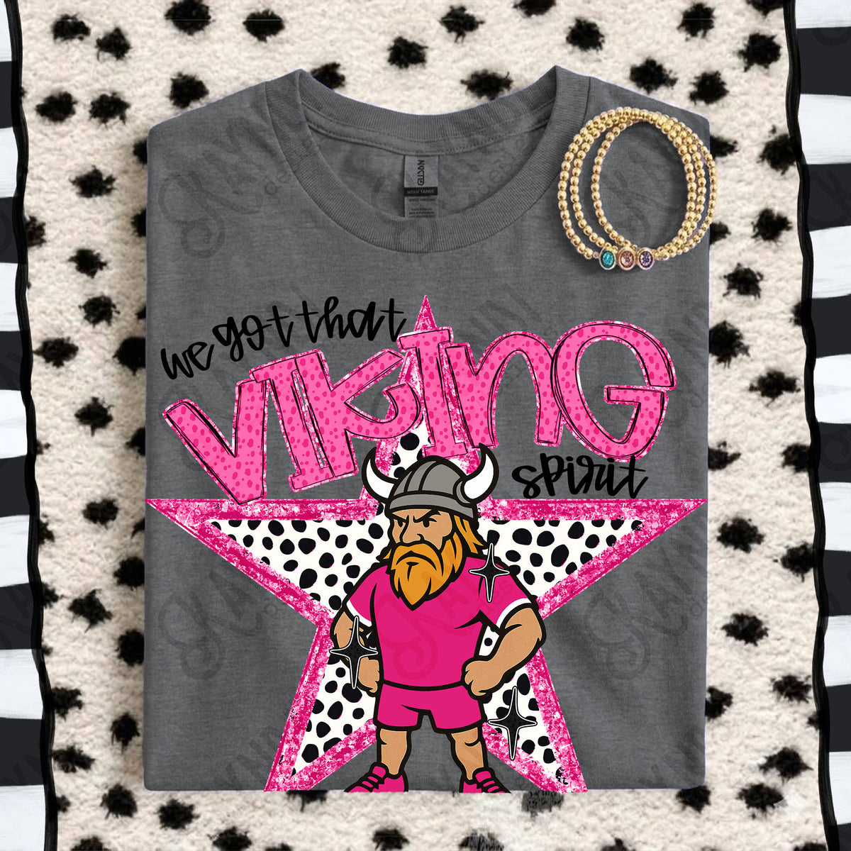 We got that Viking spirit star PINK (Kayndi) DTF Transfer