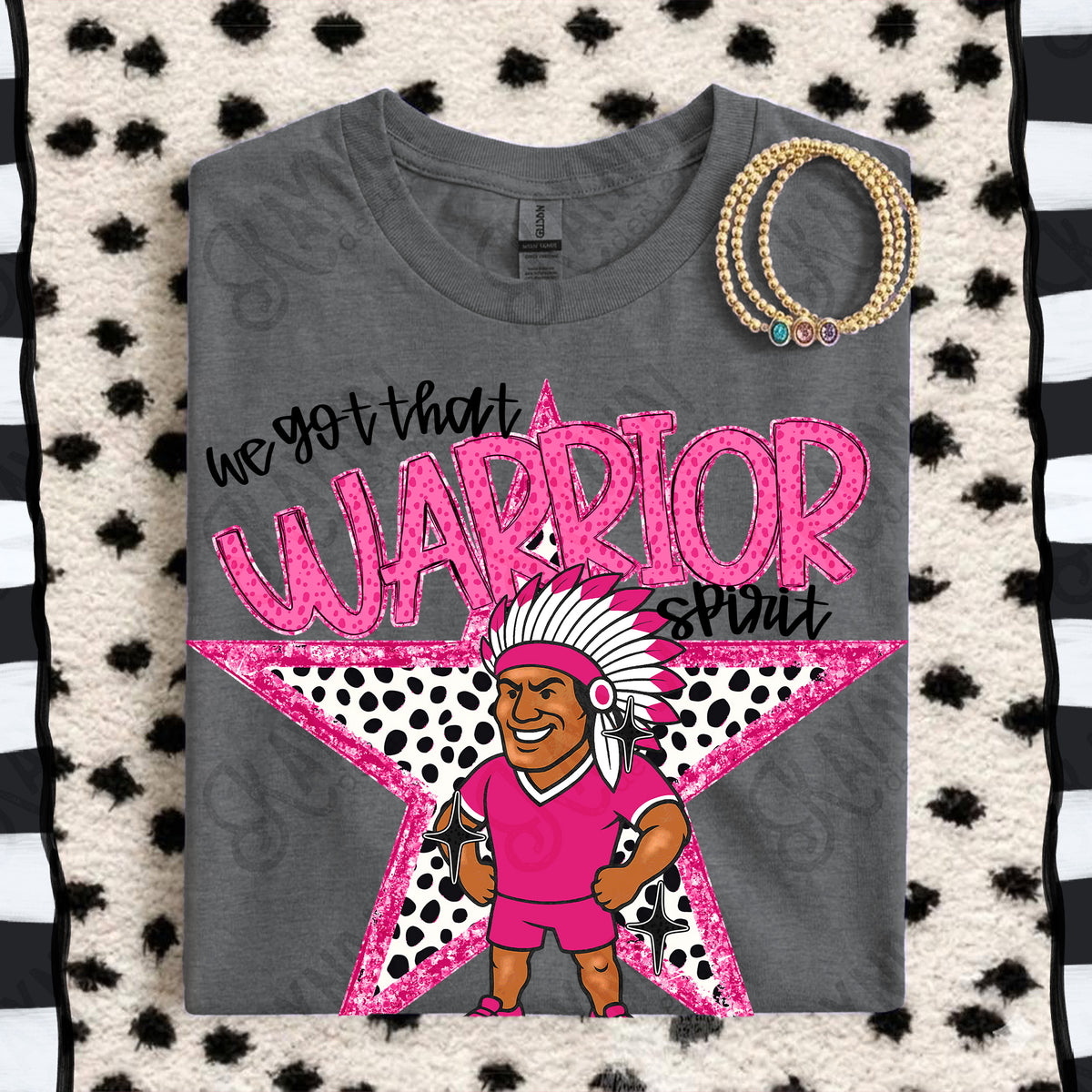 We got that Warrior spirit star PINK (Kayndi) DTF Transfer