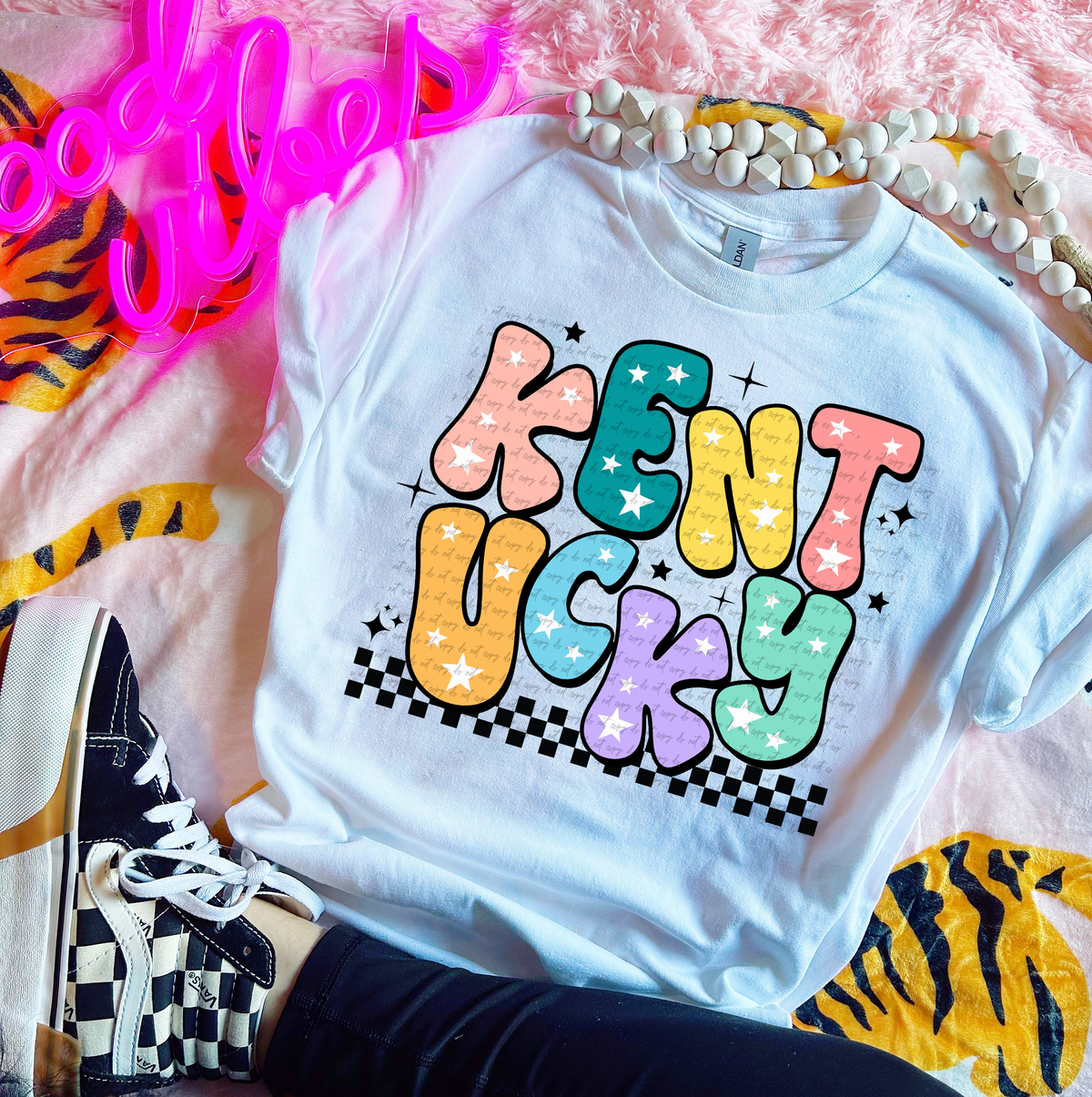 Kentucky Colorful Groovy Font 89161 DTF Transfer