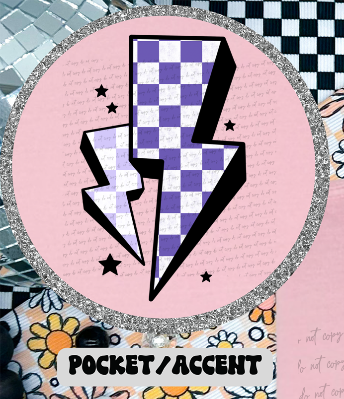 I Don't Like To Look Skinny I Want To Look Like I Can Kick Your Ass Lightning Bolt (Pocket Print) 86067 DTF Transfer