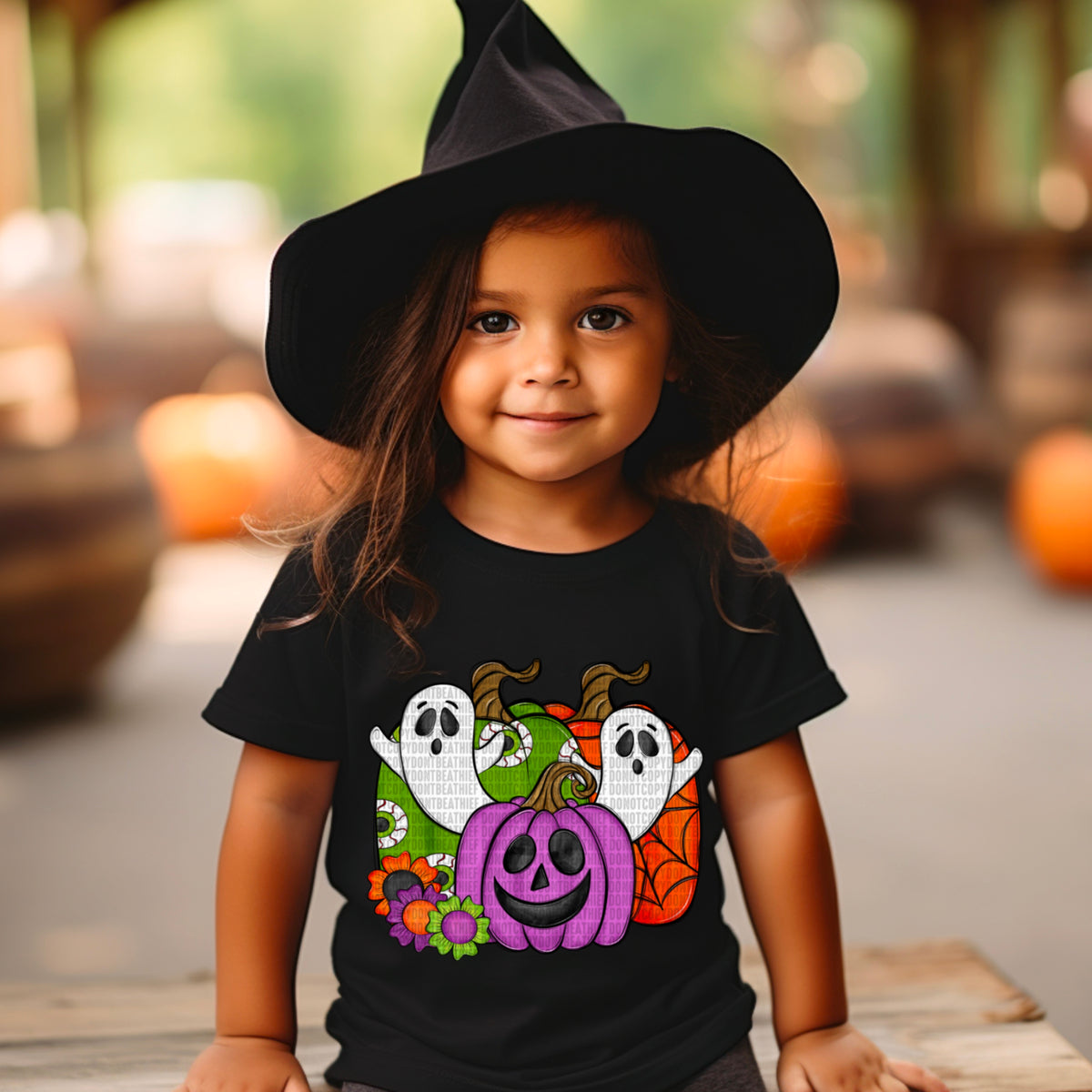 Kids Halloween Pumpkins (SDD) DTF Transfer