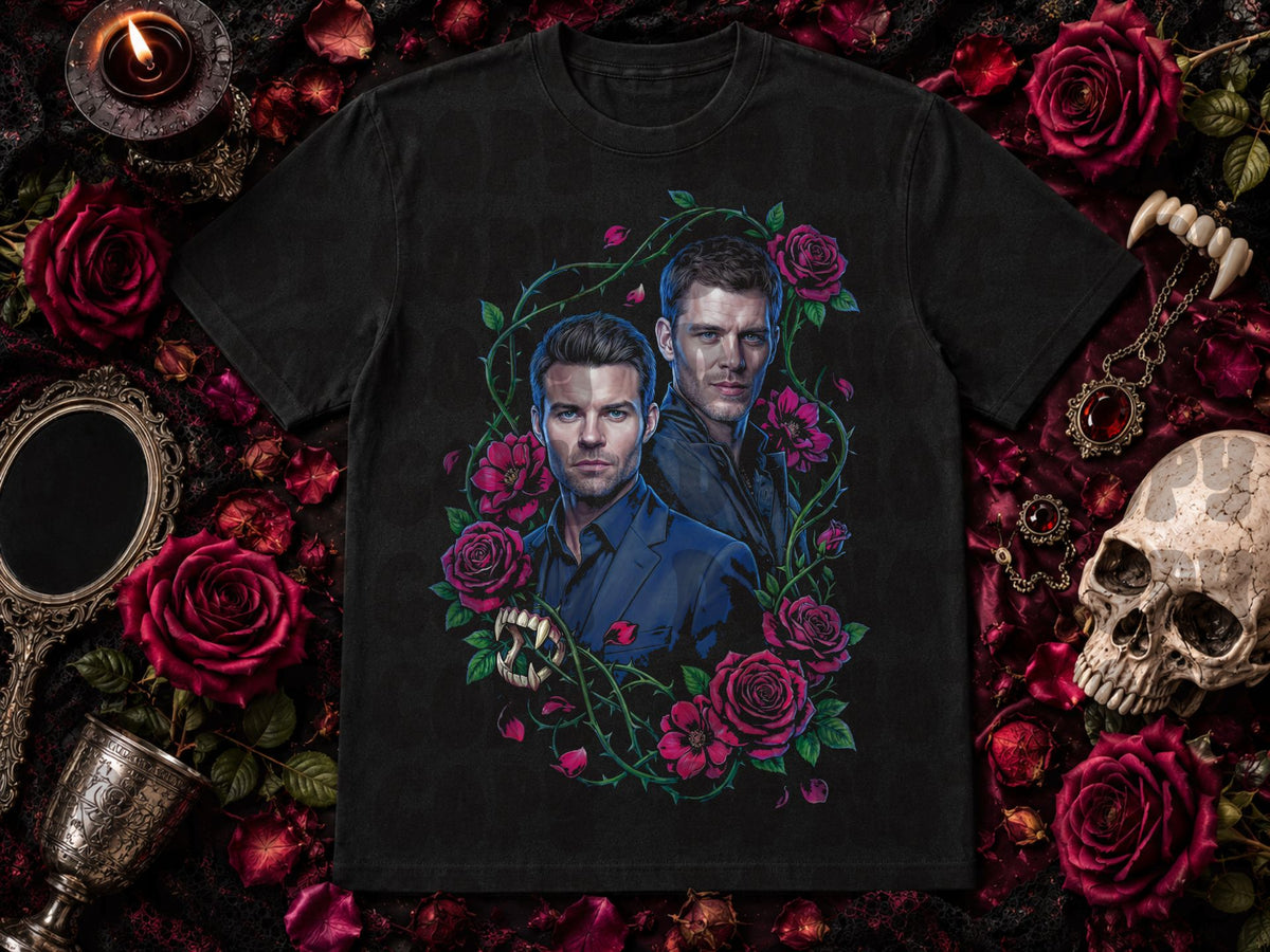 K and E vampires halftone (Starlight) DTF Transfer