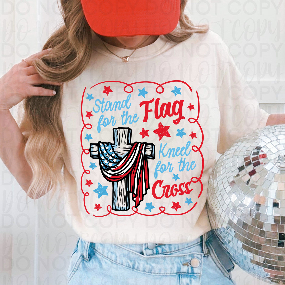 Stand for the flag kneel for the cross (UAC) DTF Transfer