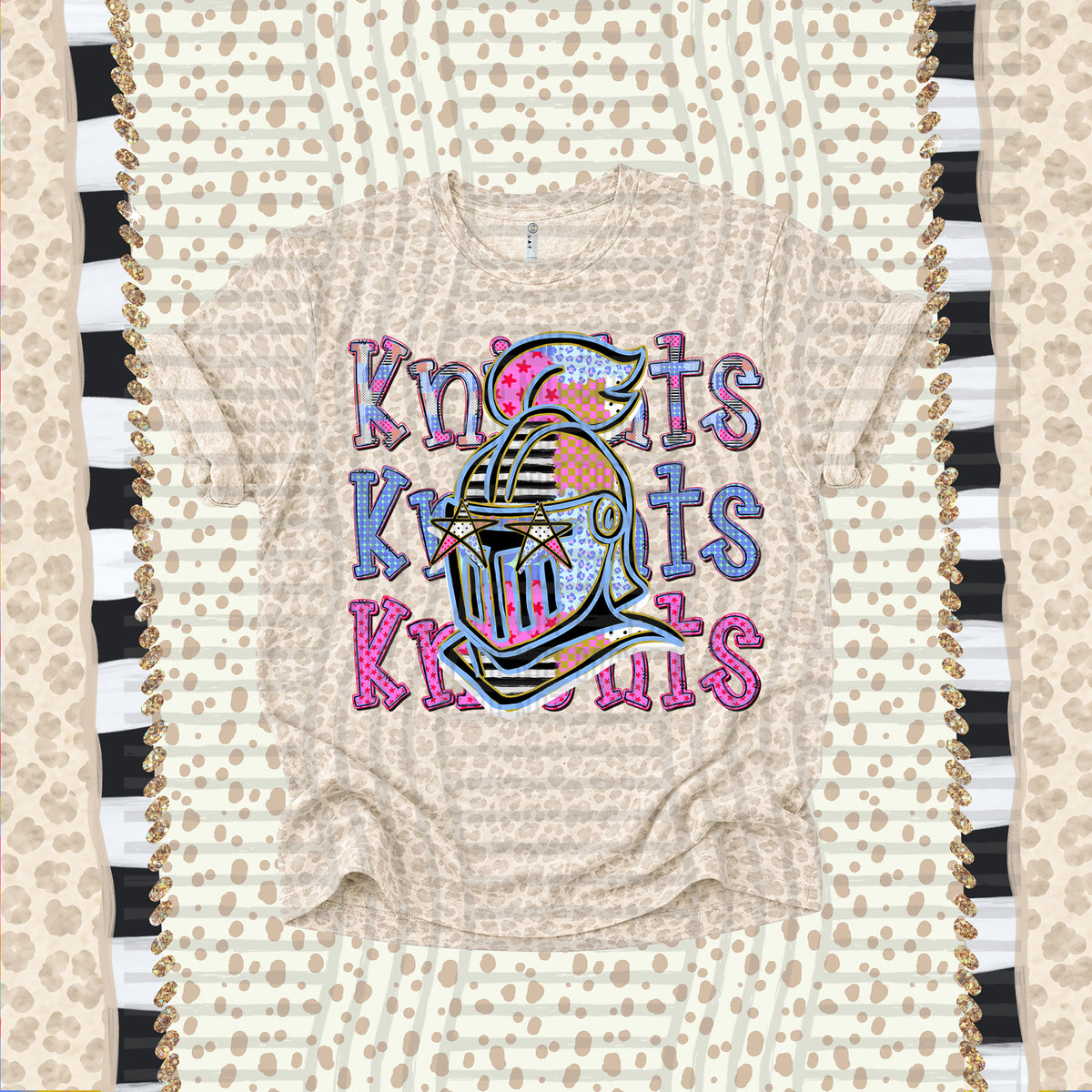 Knights-Dolly Doodle Print (Caplinger) DTF Transfer