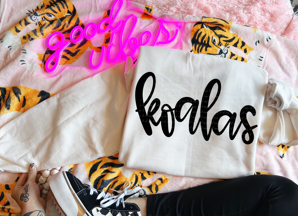 Koalas Hand Lettered 54086 DTF transfer