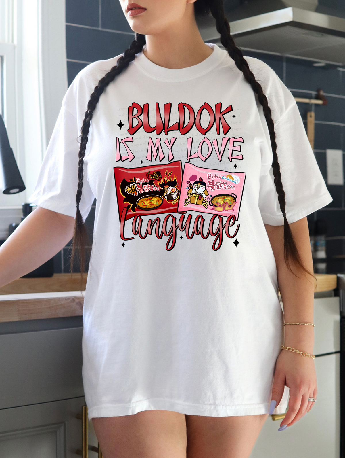 Korean Spicy Noodles Is My Love Language 117555 DTF transfer