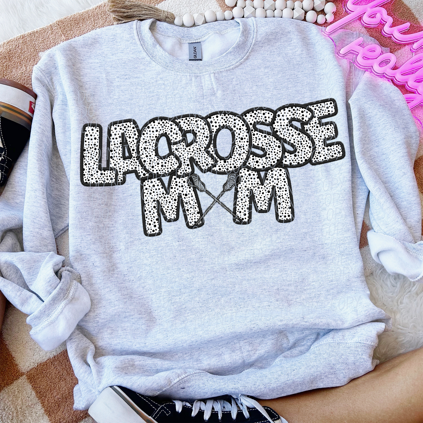 Lacrosse Mom 74252 DTF Transfer