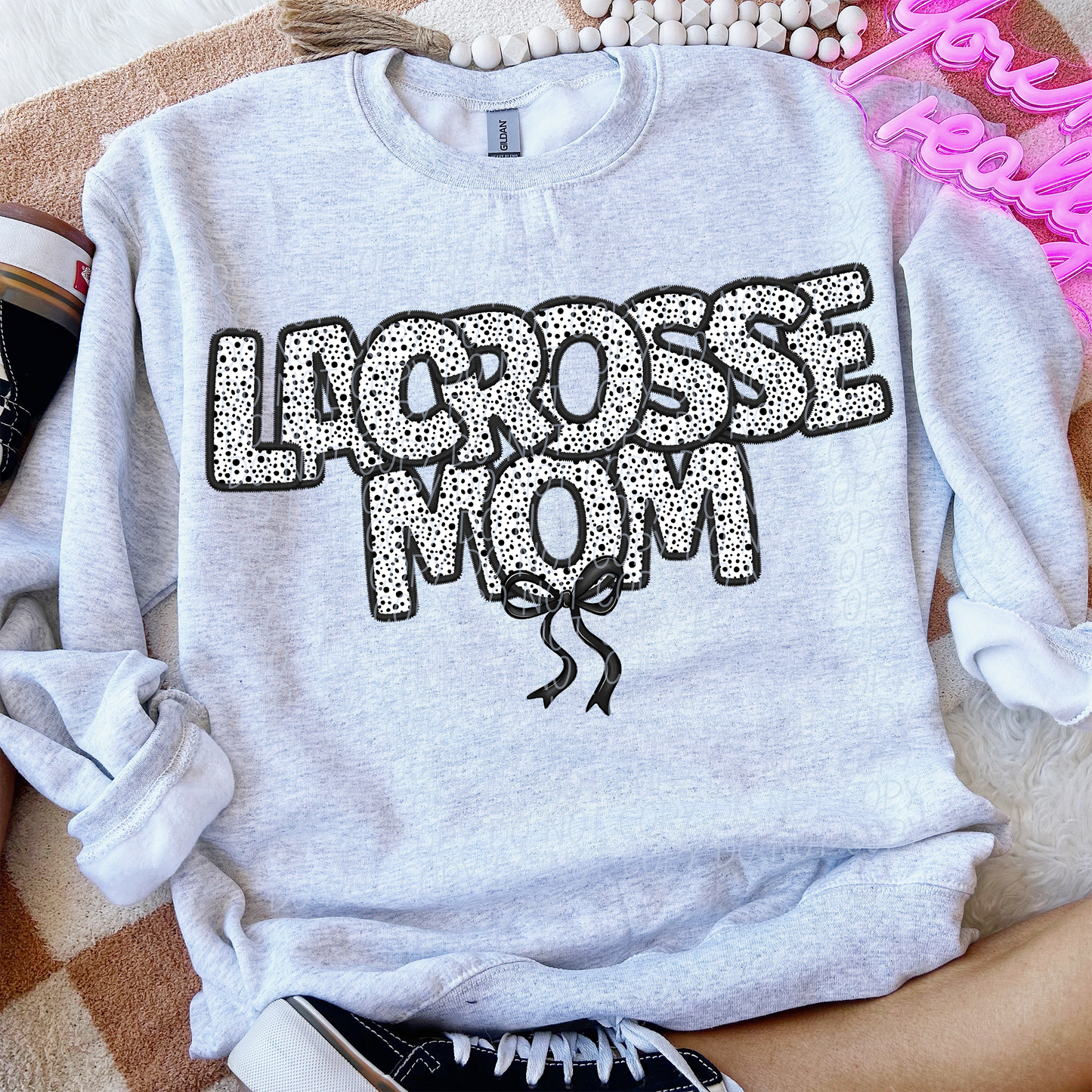 Lacrosse Mom Bow 74251 DTF Transfer