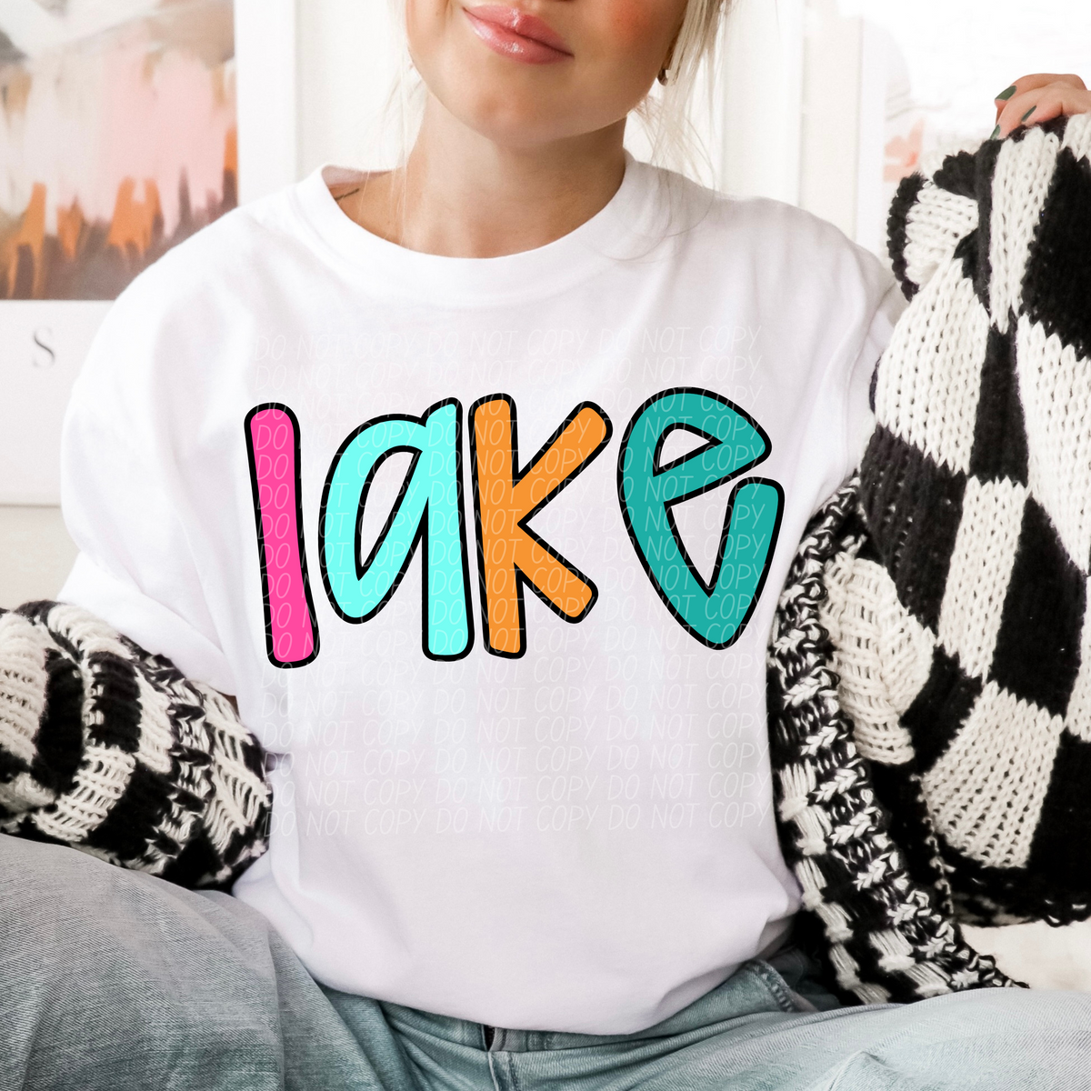 Lake colorful (CITY) DTF transfer