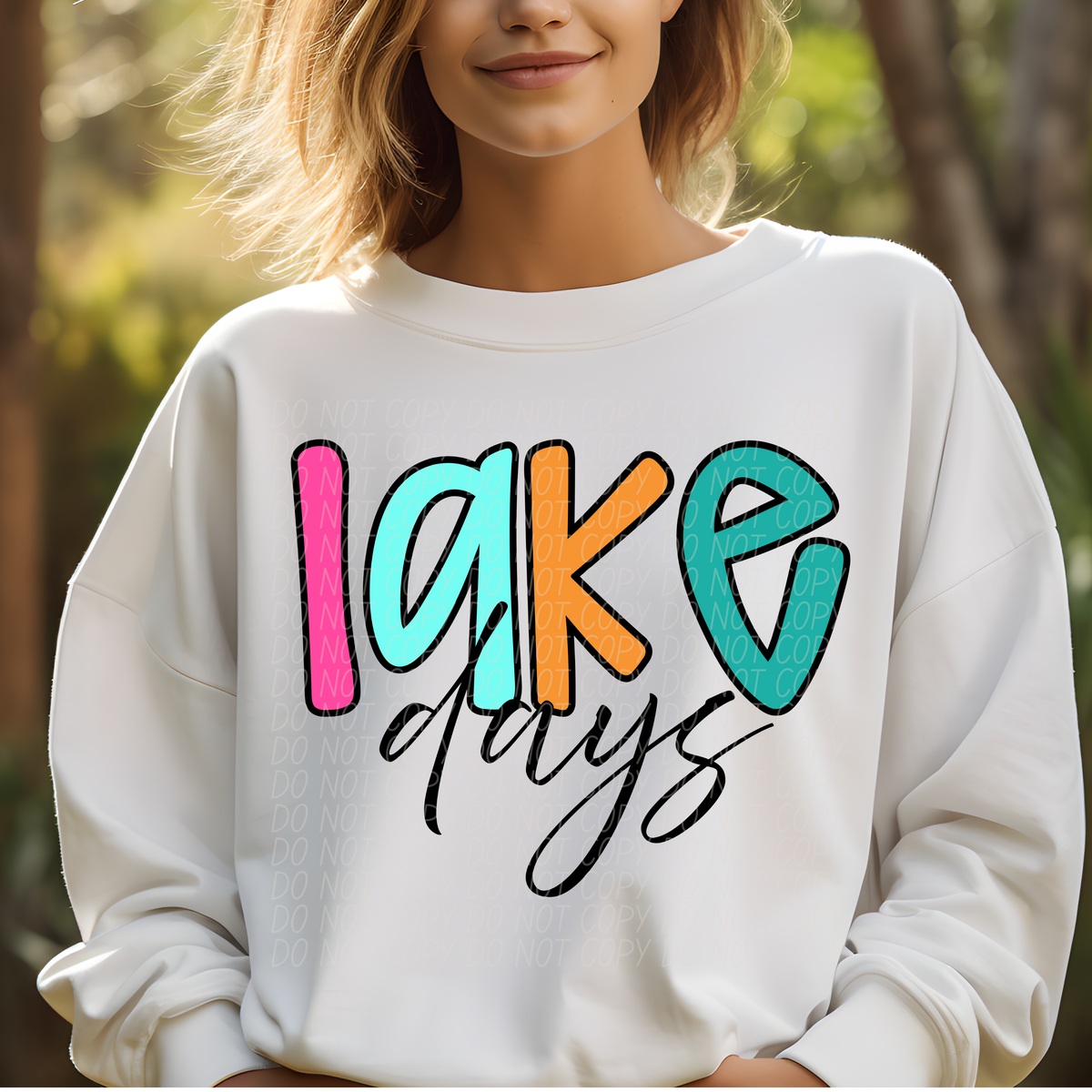 Lake days colorful (CITY) DTF transfer