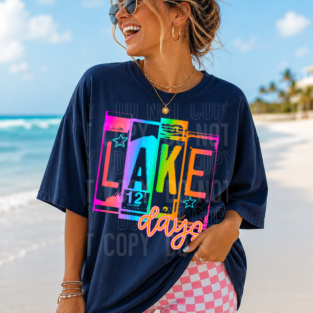 Lake days license plates (SBB) DTF Transfer