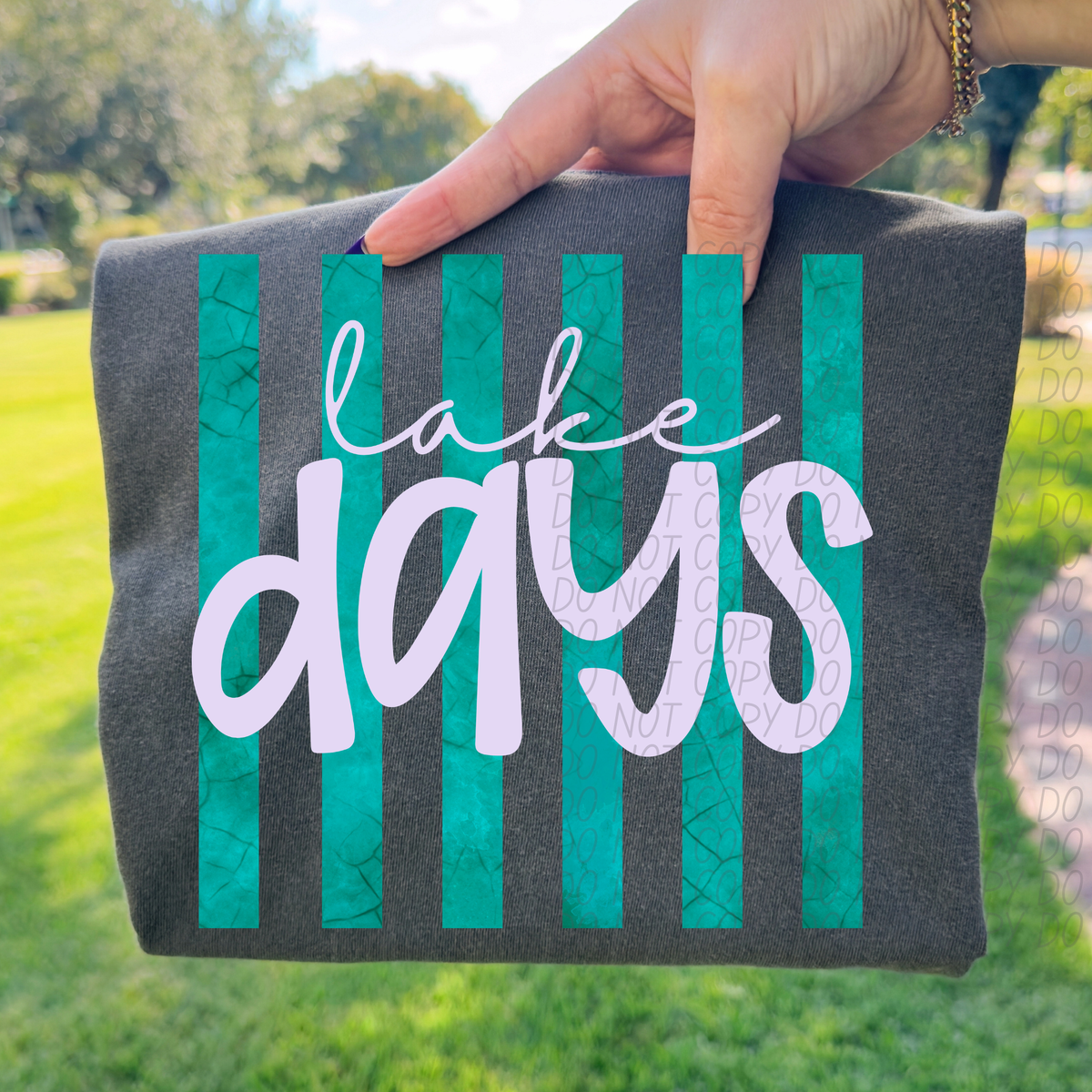 Lake days stripes (S&G) DTF Transfer