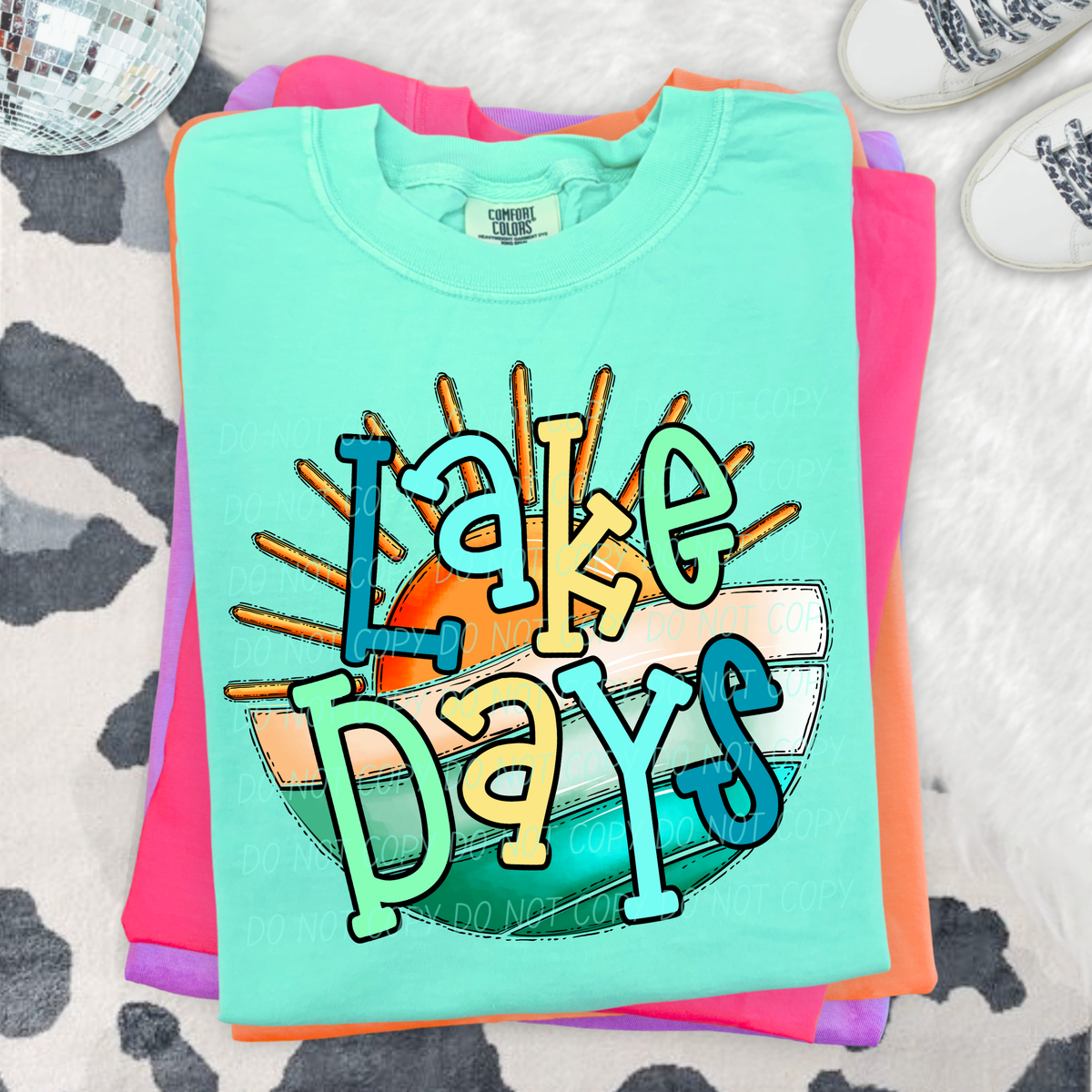 Lake days sun circle (City) DTF Transfer