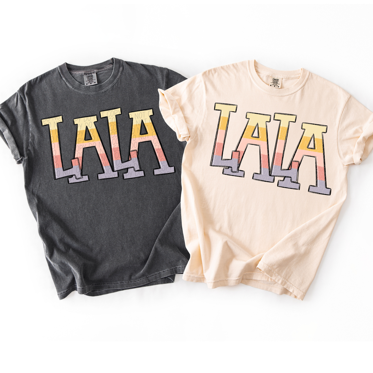 Lala pastel strips (City) DTF Transfer
