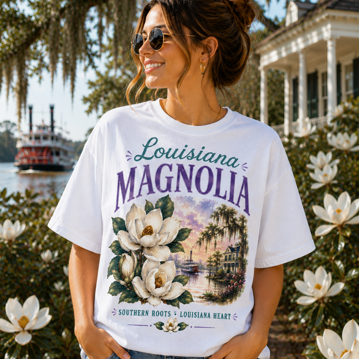 Louisiana magnolia (Parker) DTF Transfer