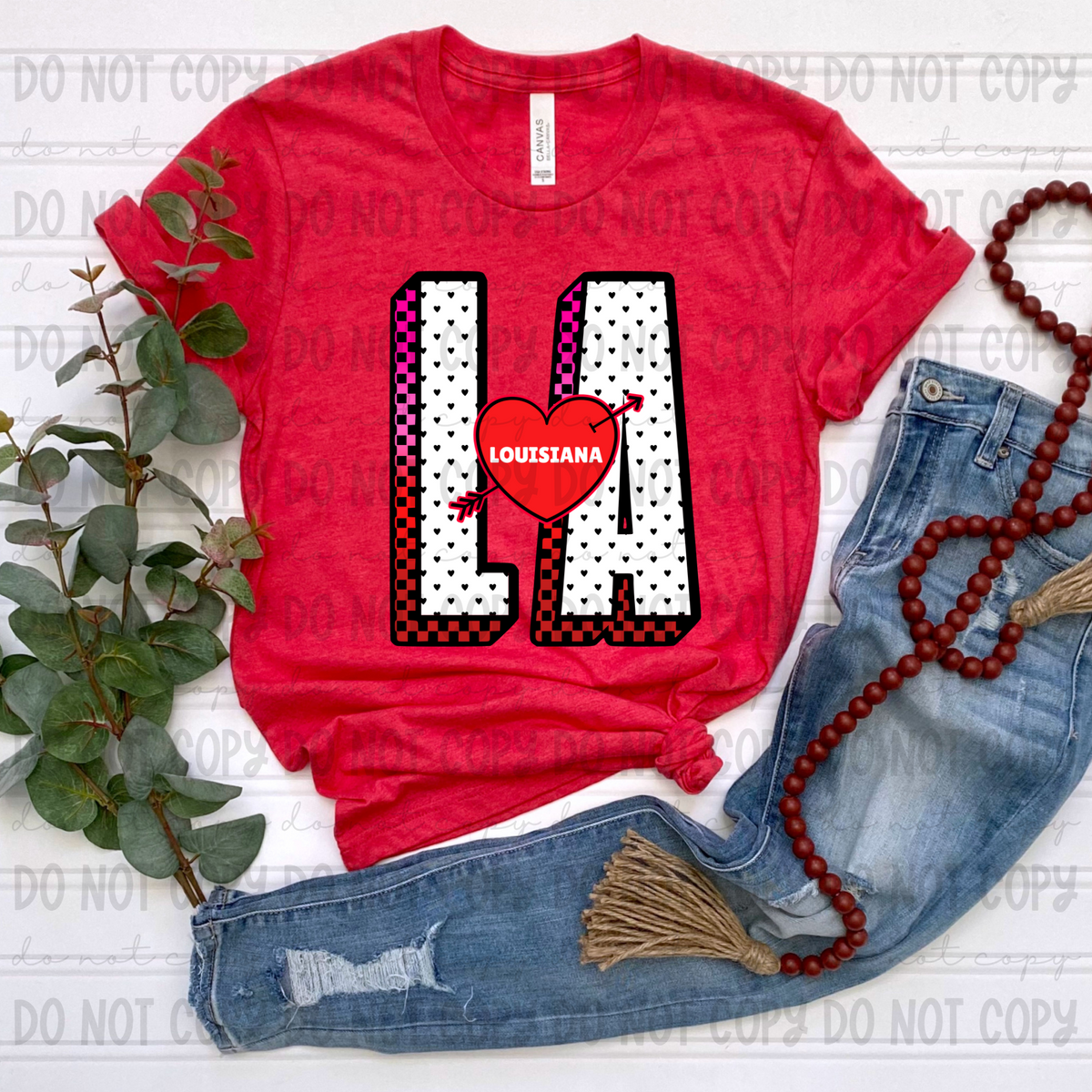 LA Louisianna red (Revel) DTF transfer