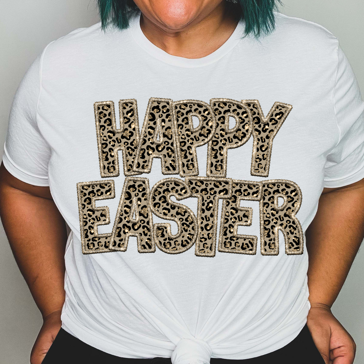 Happy easter leopard (CITY) 24357 DTF transfer