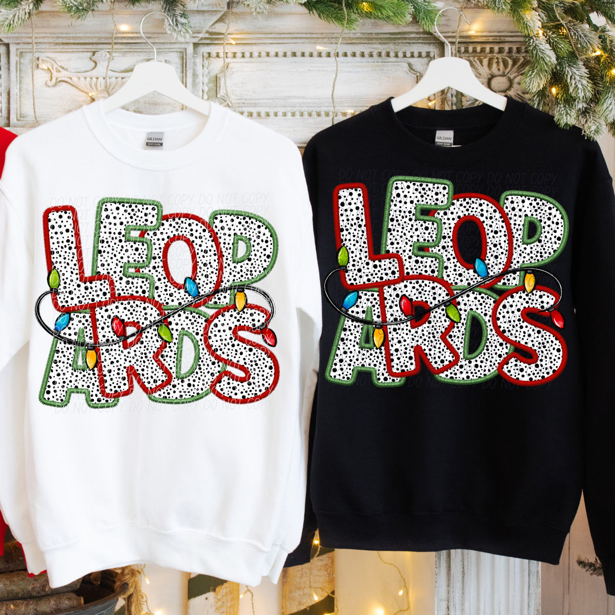 Leopards Christmas Light Mascots (City) DTF Transfer